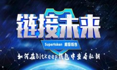 如何在BitKeep钱包中查看私钥