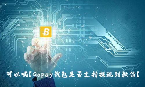 可以吗？Gopay钱包是否支持提现到微信？