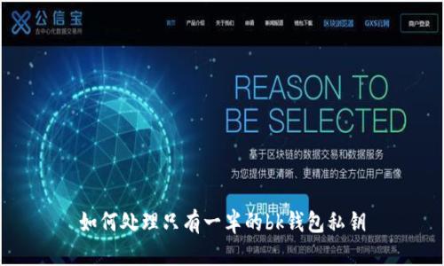 如何处理只有一半的bk钱包私钥