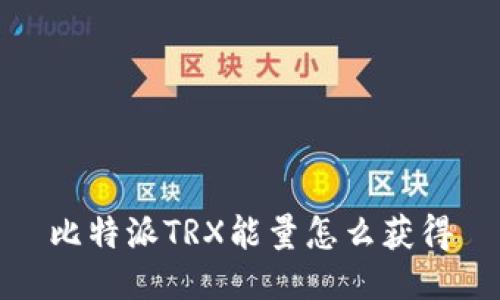比特派TRX能量怎么获得