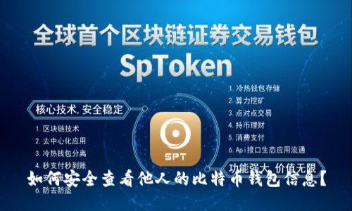 如何安全查看他人的比特币钱包信息?